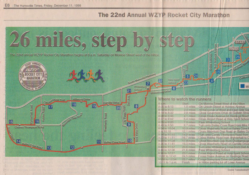 1998 Rocket City Marathon