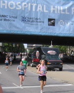 Marcia Powers finishes half