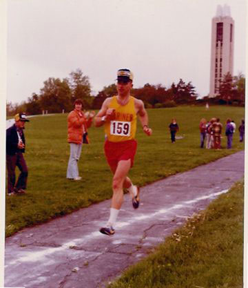 Mike finishes marathon