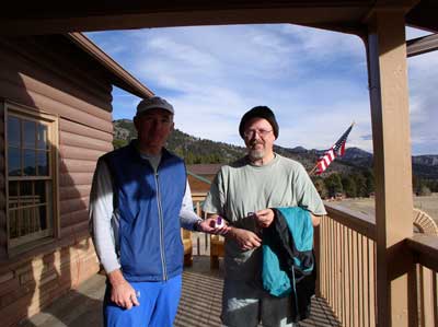 Dick & Chris with prizes